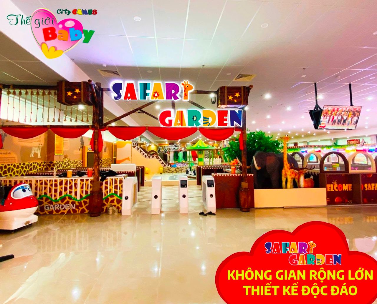 Cổng vào Khu vui chơi Safari Garden