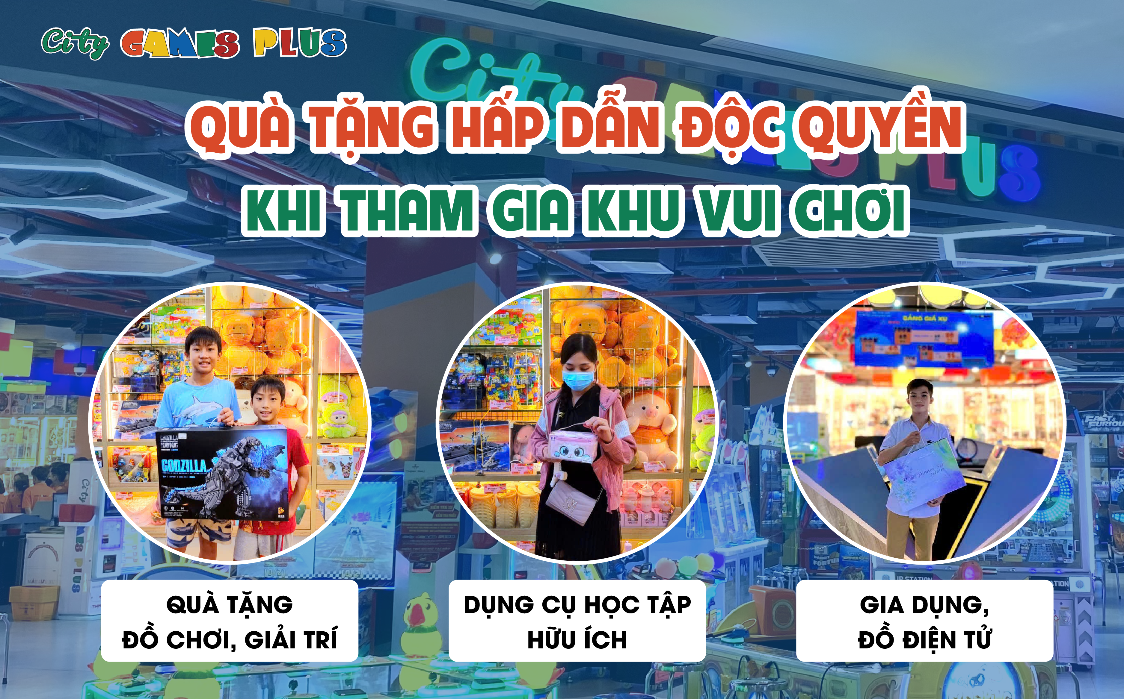 Quà tặng hấp dẫn độc quyền khi tham gia khu vui chơi City Games