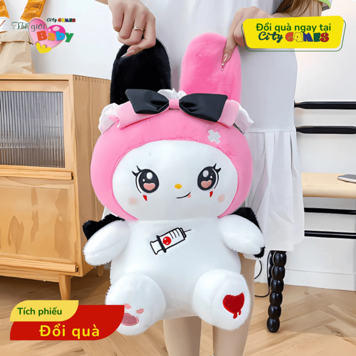 BÚP BÊ THỎ SANRIO KUROMI NHỒI BÔNG - CITY GAMES