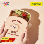 HỘP CƠM 3 NGĂN HỌA TIẾT CUTE TOAST -CITY GAMES