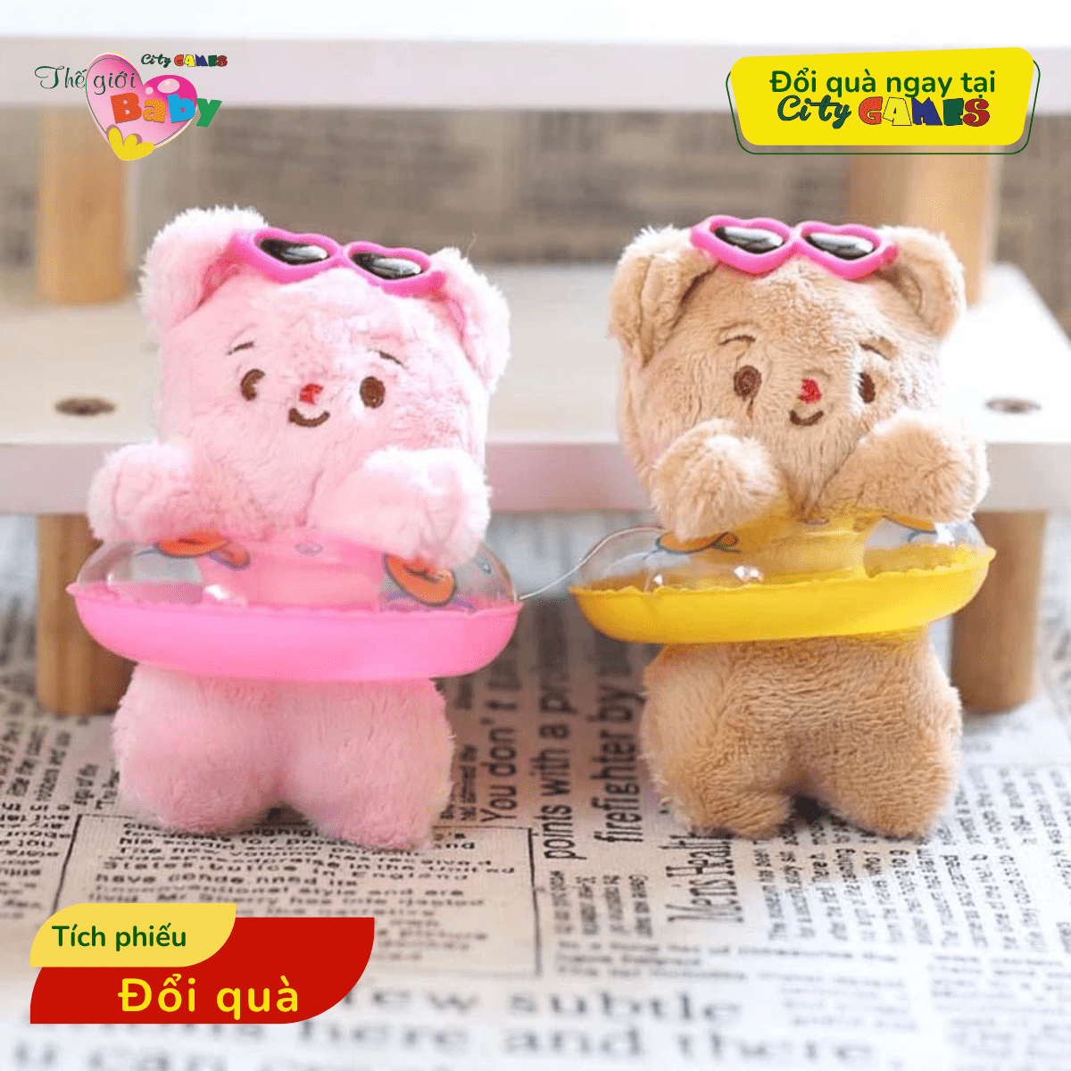 PHỤ KIỆN MÓC KHÓA BUTTER BEAR CITY GAMES