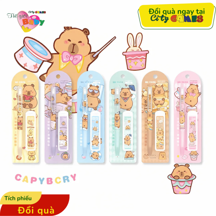 SET BÚT CHÌ KIM VÀ NGÒI CAPYBARA - CITY GAMES