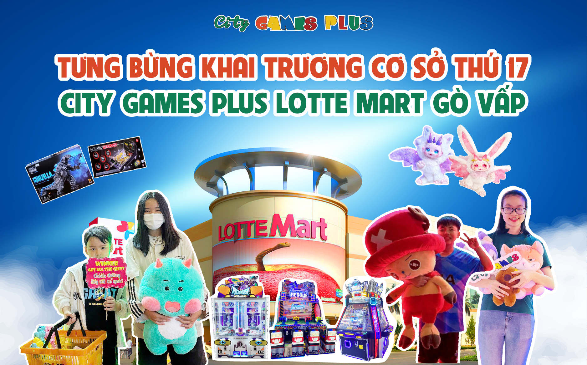 Tưng bừng Khai trương Cơ sở thứ 16: City Games Plus LOTTE Mart Gò Vấp