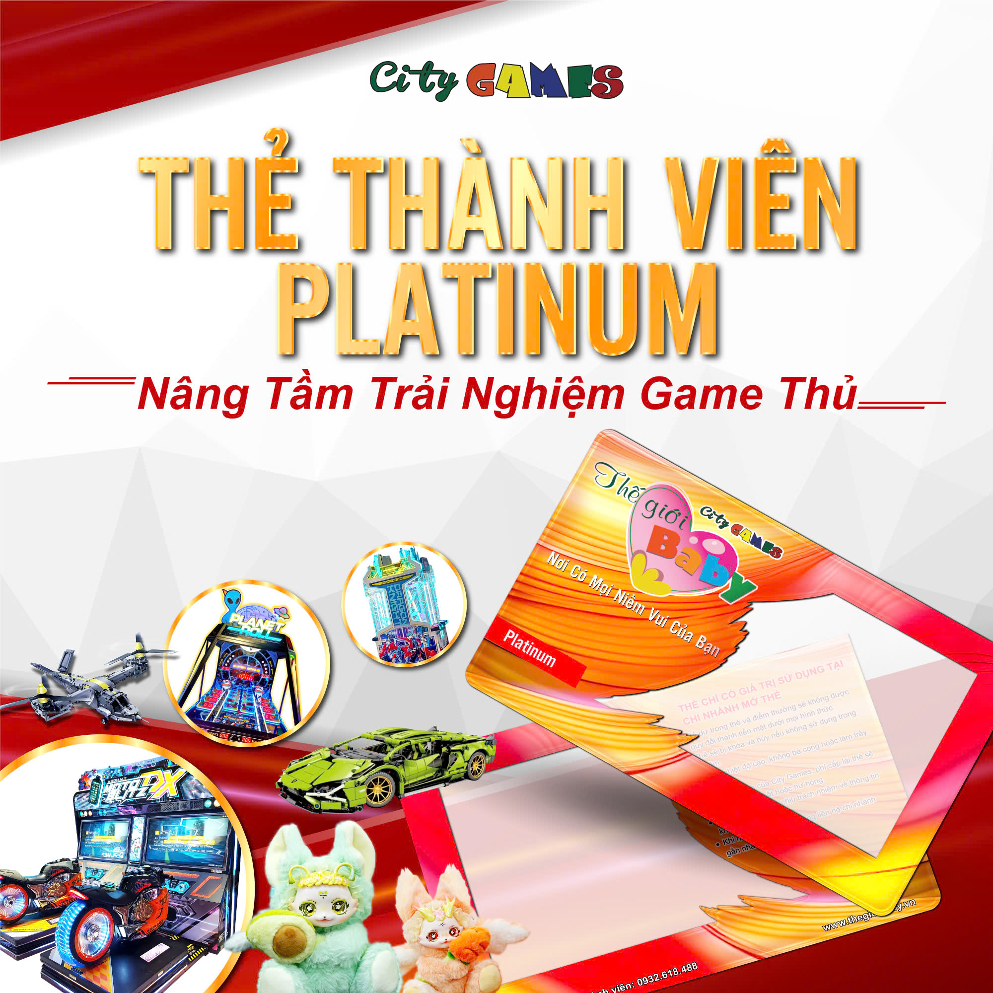 NÂNG TẦM TRẢI NGHIỆM GAME THỦ CÙNG THẺ PLATINUM CITY GAMES