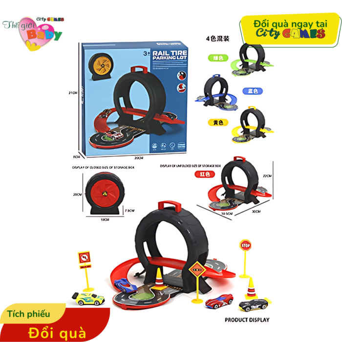 ĐỒ CHƠI XE ĐUA ĐƯỜNG RAY | TÍCH PHIẾU ĐỔI QUÀ