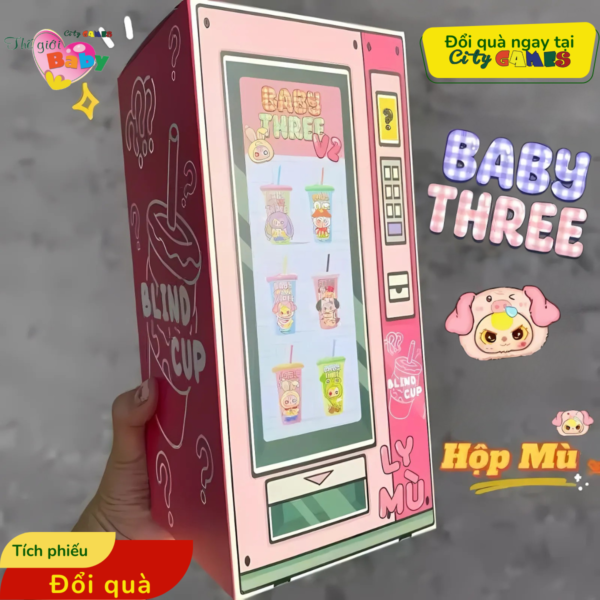 BLIND CUP BABY THREE | TÍCH PHIẾU ĐỔI QUÀ