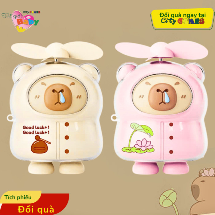 QUẠT TÍCH ĐIỆN CAPYBARA CÓ CÁNH