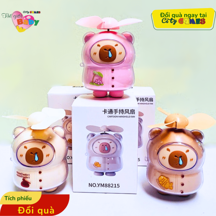 QUẠT TÍCH ĐIỆN CAPYBARA CÓ CÁNH