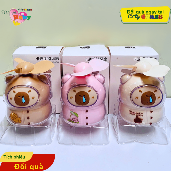 QUẠT TÍCH ĐIỆN CAPYBARA CÓ CÁNH