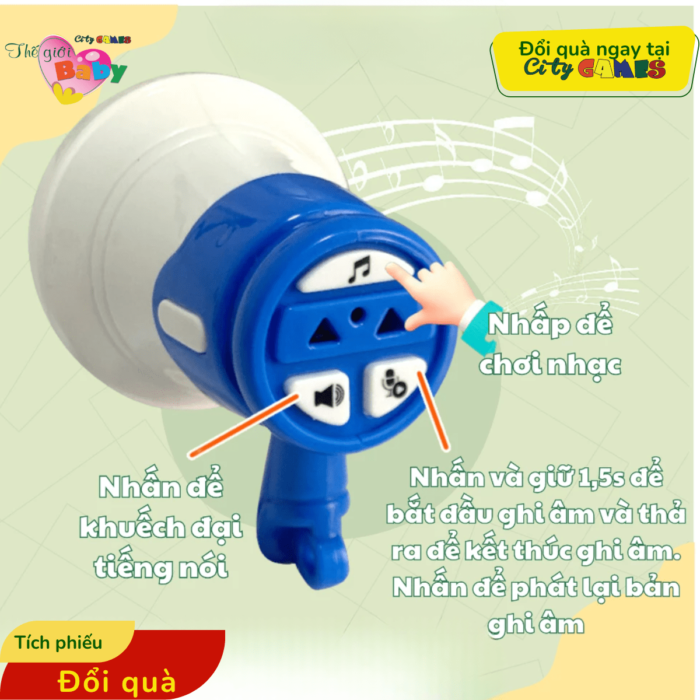 MÓC KHÓA LOA PHÁT THANH MINI