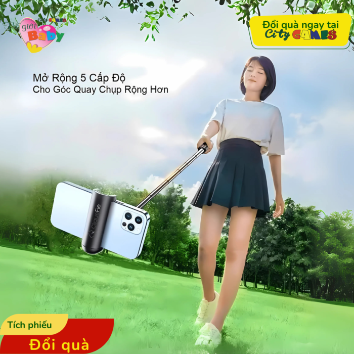 GẬY CHỤP TỰ SƯỚNG SELFIE CLIQUE CAO CẤP 3 IN 1