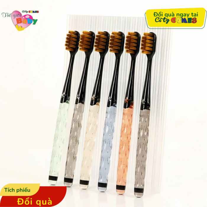BỘ 6 BÀN CHẢI ĐÁNH RĂNG PHA LÊ CAO CẤP