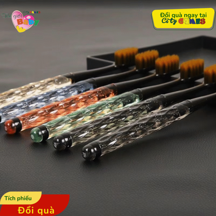 BỘ 6 BÀN CHẢI ĐÁNH RĂNG PHA LÊ CAO CẤP