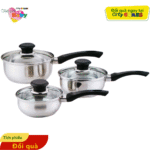 BỘ NỒI NẤU ĂN THÉP KHÔNG GỈ