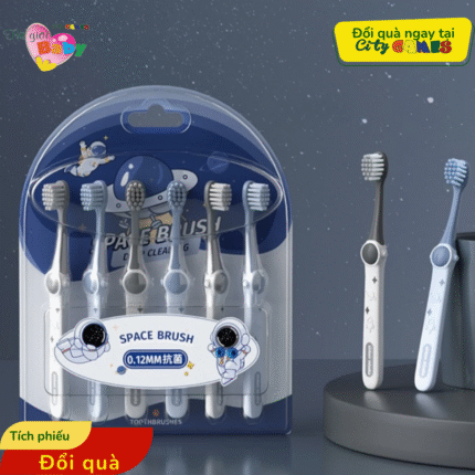 COMBO 6 BÀN CHẢI SPACE BRUSH LÔNG MỀM CHO CÁC BÉ