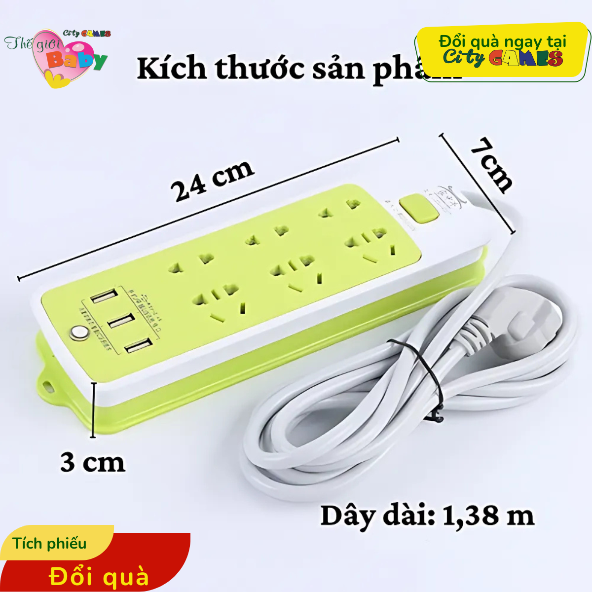 Ổ CẮM ĐIỆN ĐA NĂNG CHỐNG GIẬT