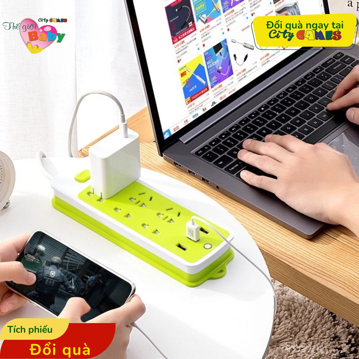 Ổ CẮM ĐIỆN ĐA NĂNG CHỐNG GIẬT