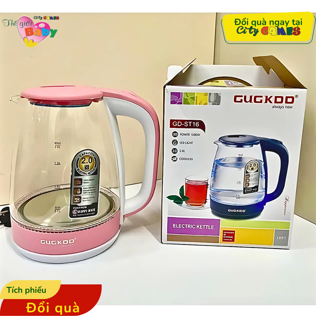ẤM SIÊU TỐC THỦY TINH CAO CẤP