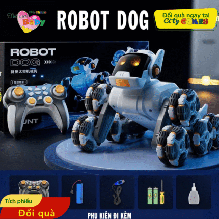 Stunt Robot Dog – Chó Robot Biểu Diễn 8 Bánh