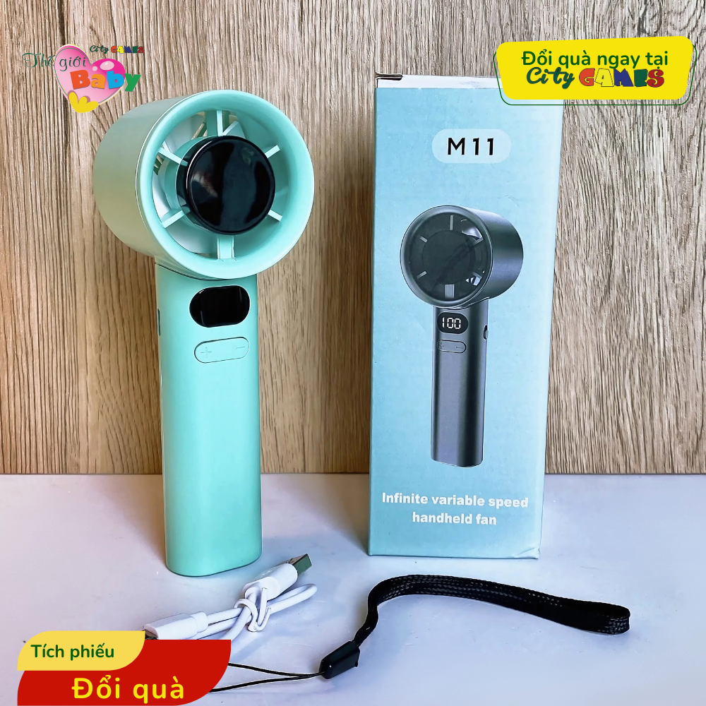 QUẠT MINI CẦM TAY MÀN HÌNH LED – MÁT MẺ MỌI LÚC MỌI NƠI