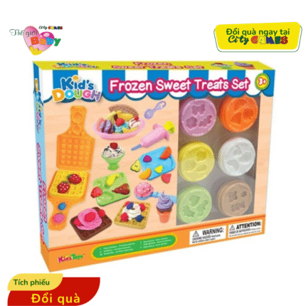 BỘ ĐẤT NẶN KIDS DOUGH – FROZEN SWEET TREATS SET