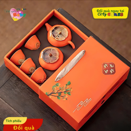 BỘ ẤM CHÉN GỐM CAO CẤP – QUÀ TẶNG TINH TẾ TỪ CITY GAMES