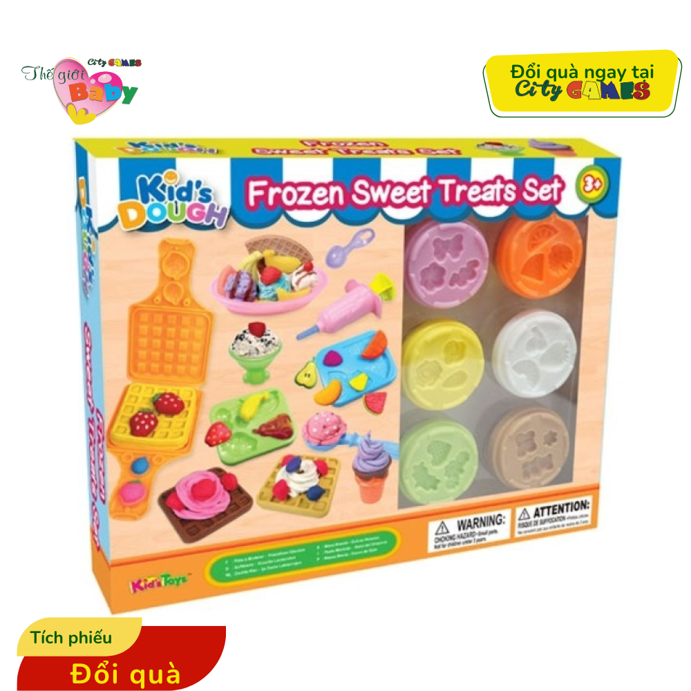 BỘ ĐẤT NẶN KIDS DOUGH – FROZEN SWEET TREATS SET